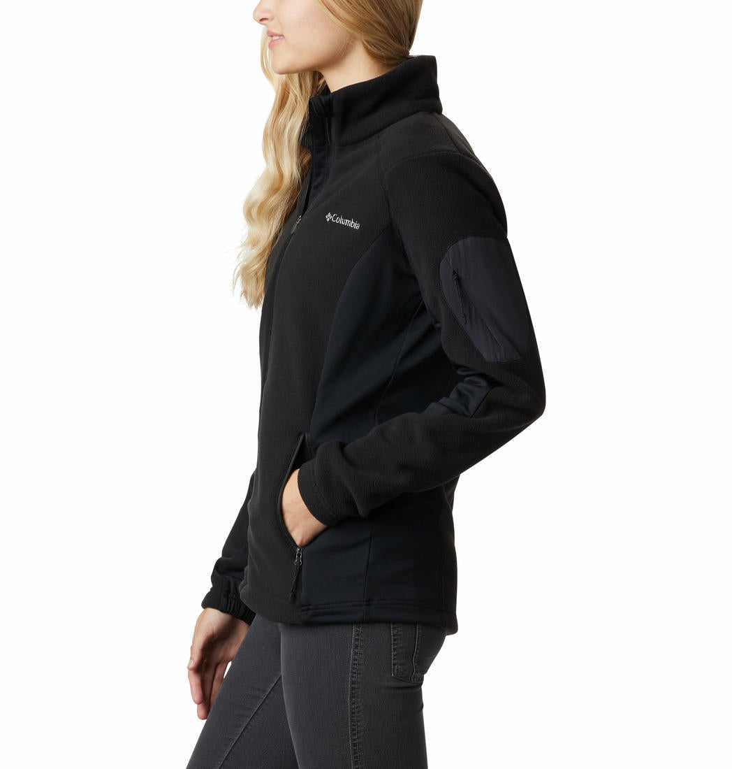 Columbia Women Black W Polar Powder Fleece FZ Fleece Jacket