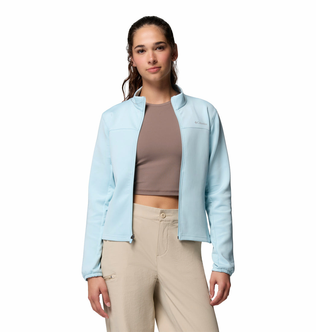 Columbia Women Blue Omni-Shade Sloan Crest Spacer Fleece Jacket