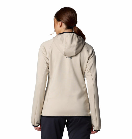 Columbia Women Beige Triple Canyon Grid Fleece Hooded FZ