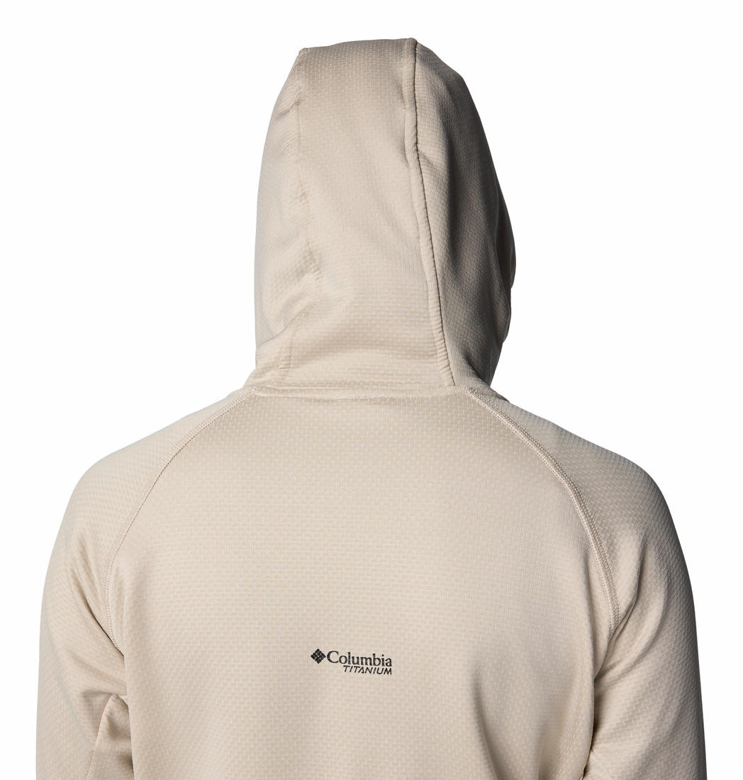 Columbia Women Beige Triple Canyon Grid Fleece Hooded FZ