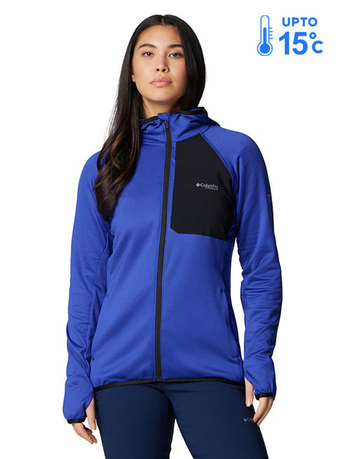Columbia Women’s Blue Omni-Wick Triple Canyon Grid Fleece Jacket