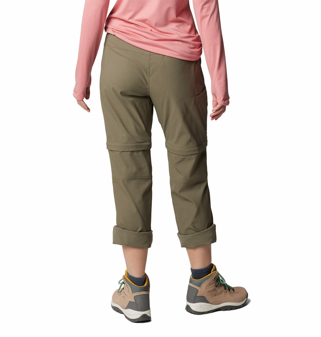 Columbia Women Green Leslie Falls Convertible Pant