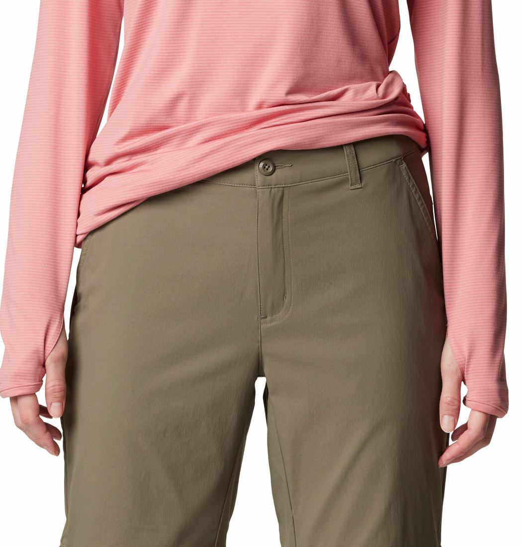 Columbia Women Green Omni-Shield Leslie Falls Convertible Pant