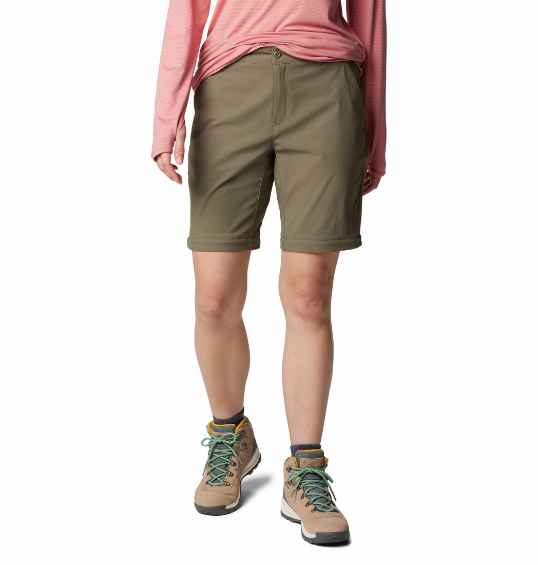 Columbia Women Green Leslie Falls Convertible Pant