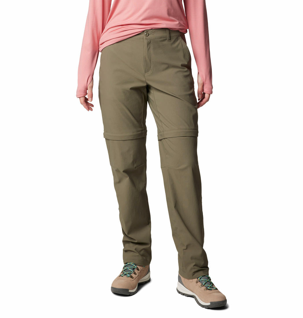 Columbia Women Green Leslie Falls Convertible Pant