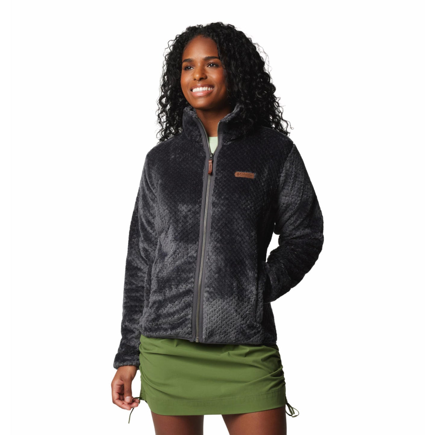 Columbia Women Black Fire Side II Sherpa FZ