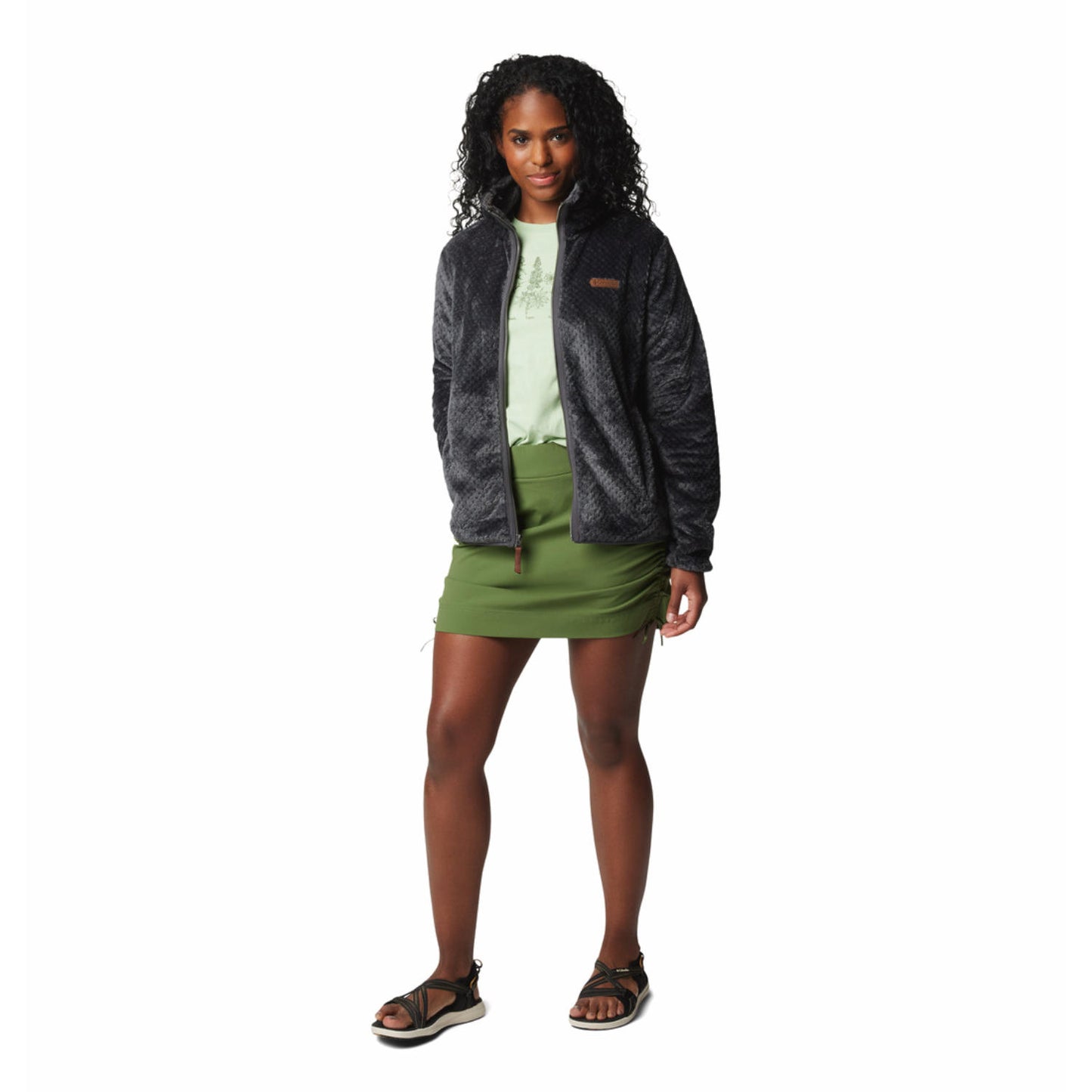 Columbia Women Black Fire Side II Sherpa FZ