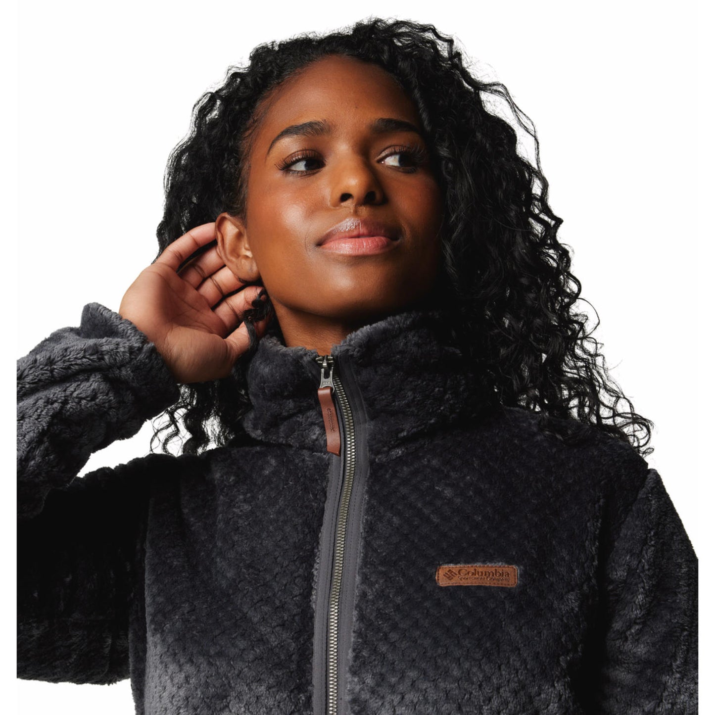 Columbia Women Black Fire Side II Sherpa FZ