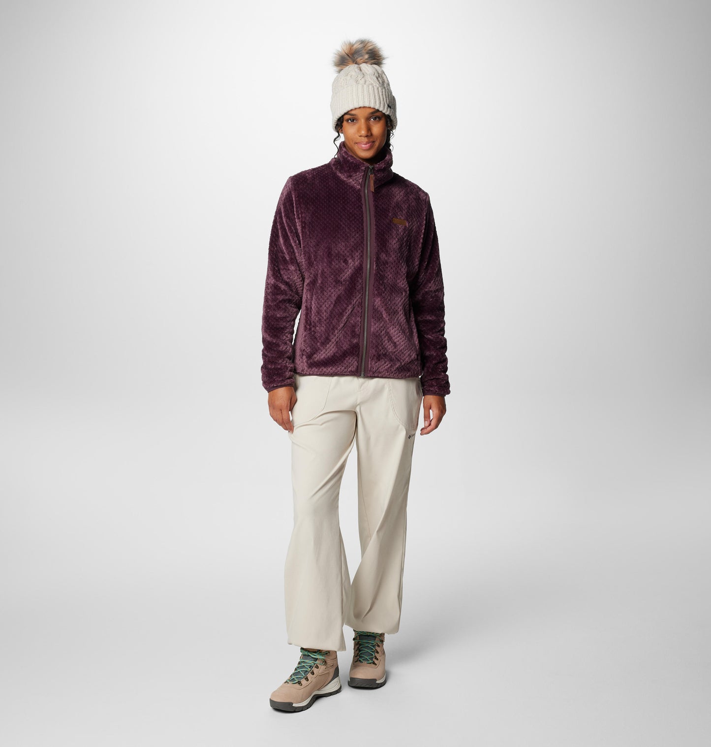 Columbia Women Red Fire Side II Sherpa FZ