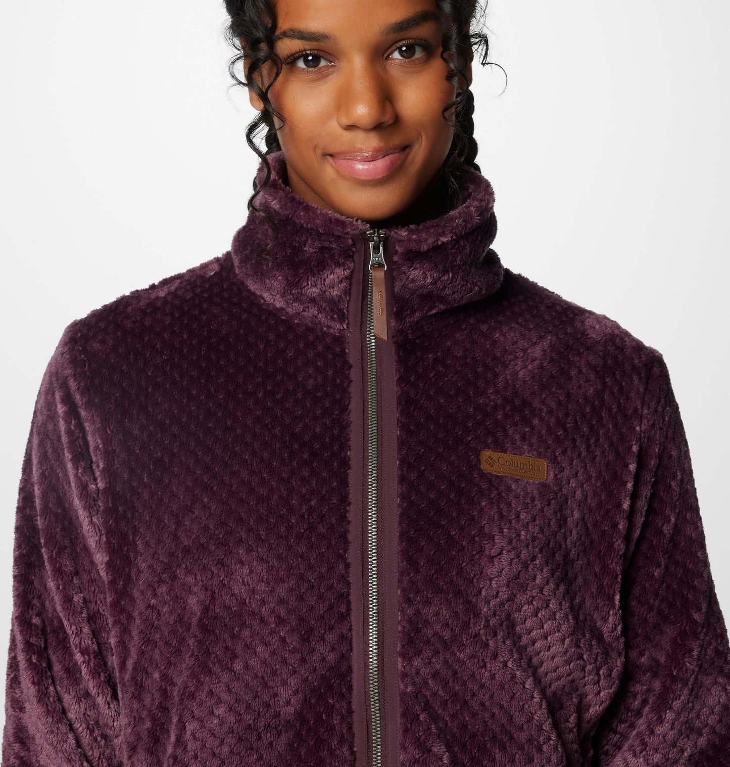 Columbia Women Red Fire Side II Sherpa FZ