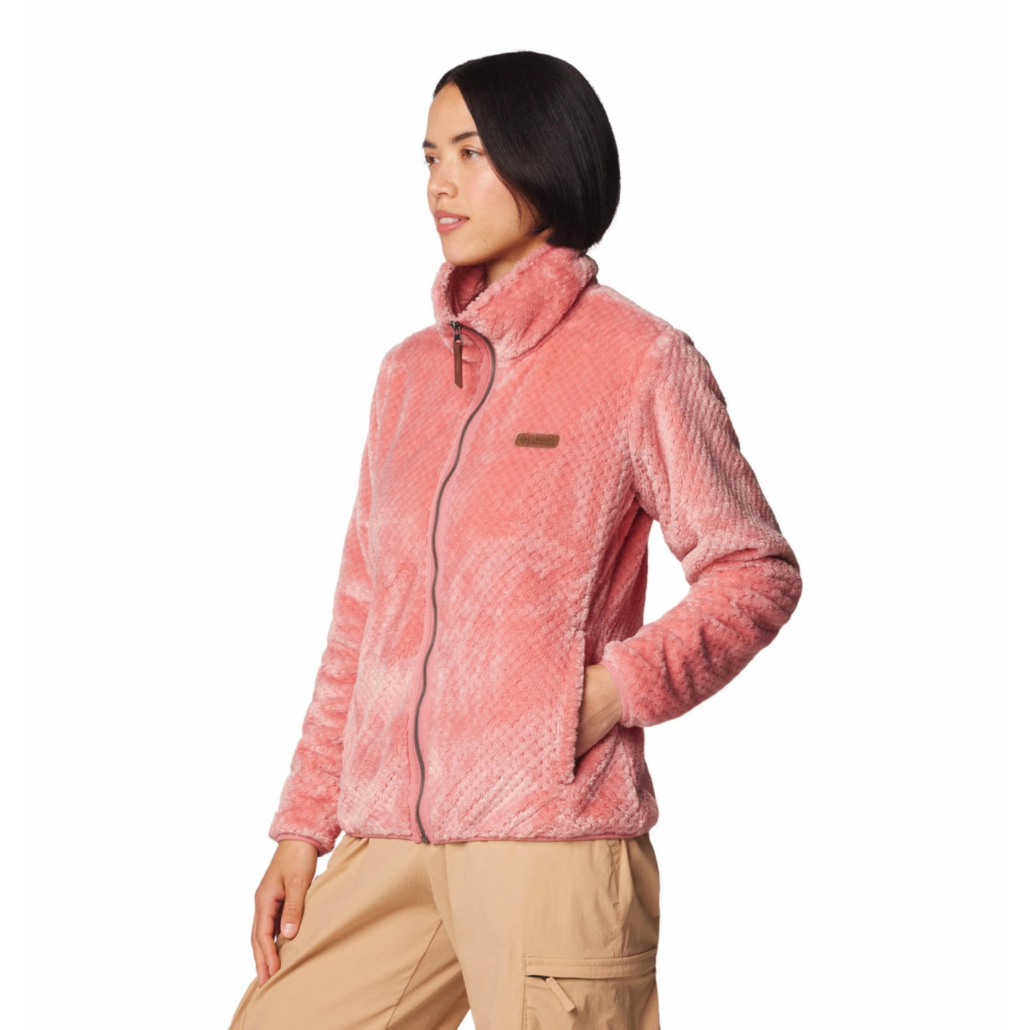 Columbia Womens Red Fire Side II Sherpa FZ Jacket