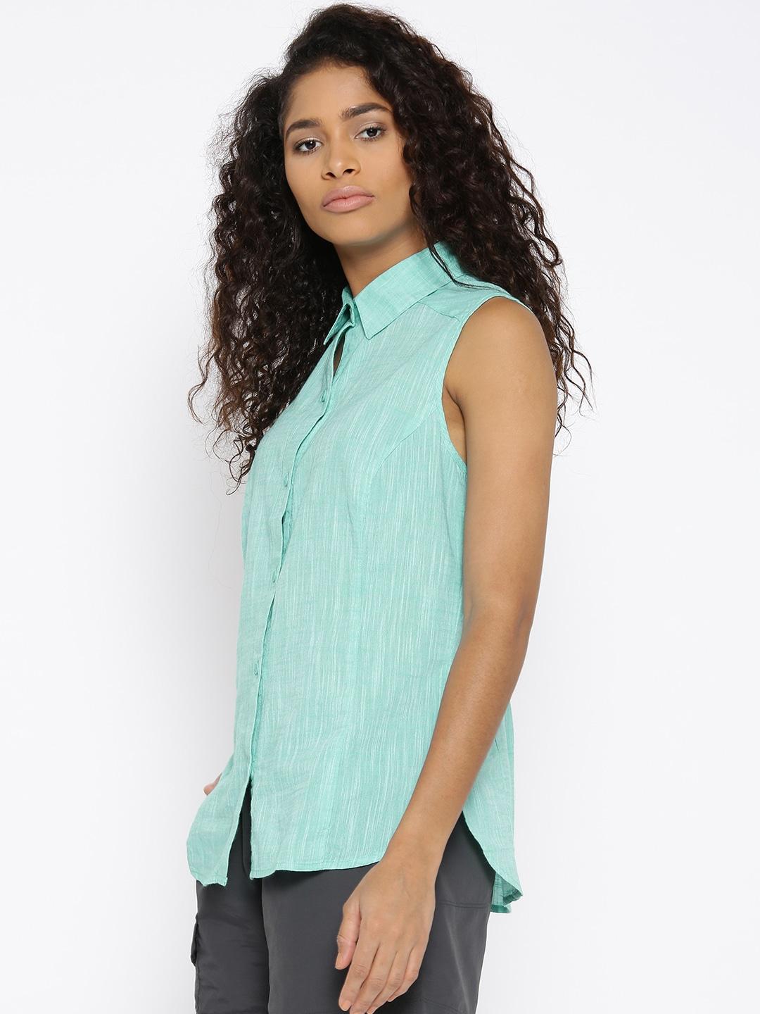 Columbia Women Yellow Camp Henry SL Top