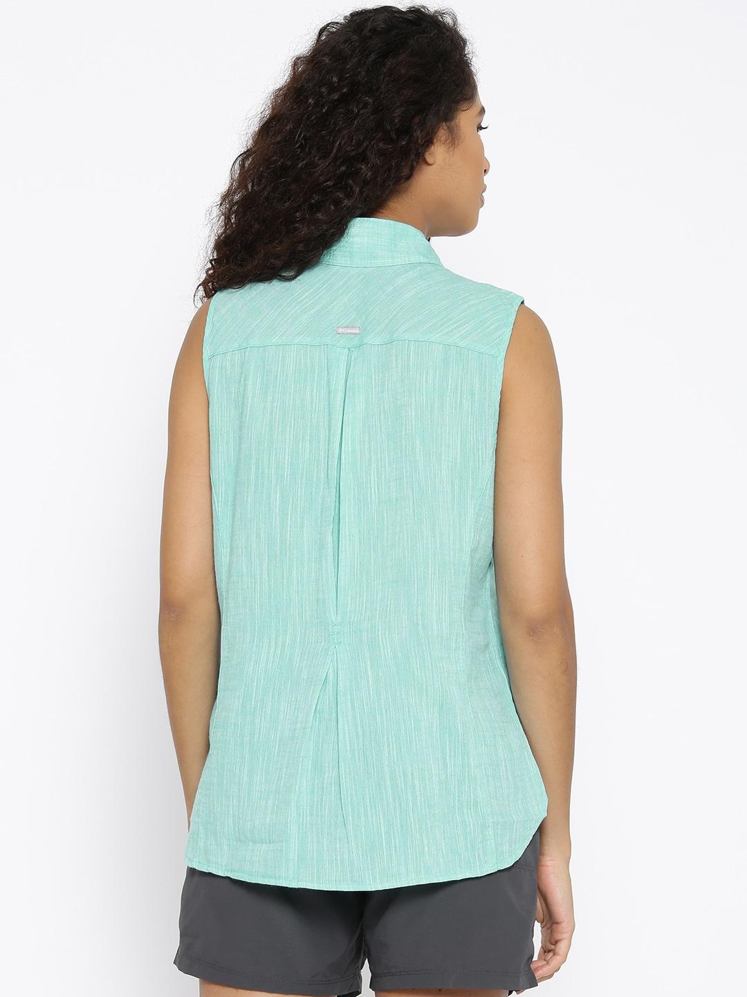 Columbia Women Yellow Camp Henry SL Top