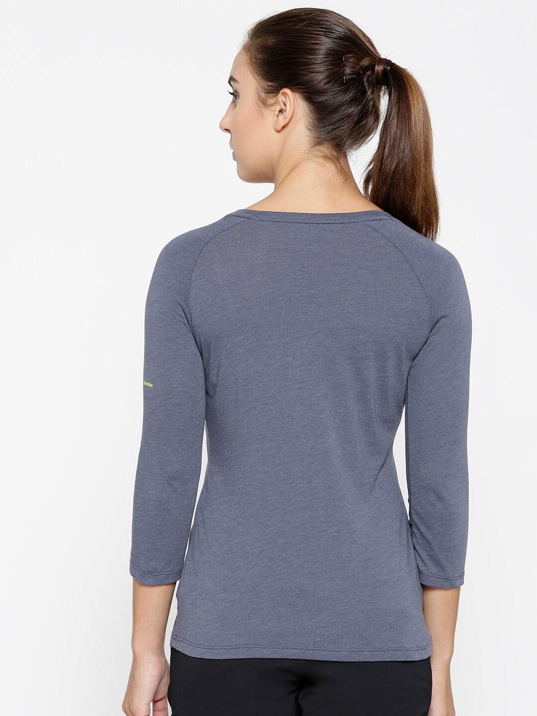 Columbia Women Purple Weekend Explorer 3/4 Tee