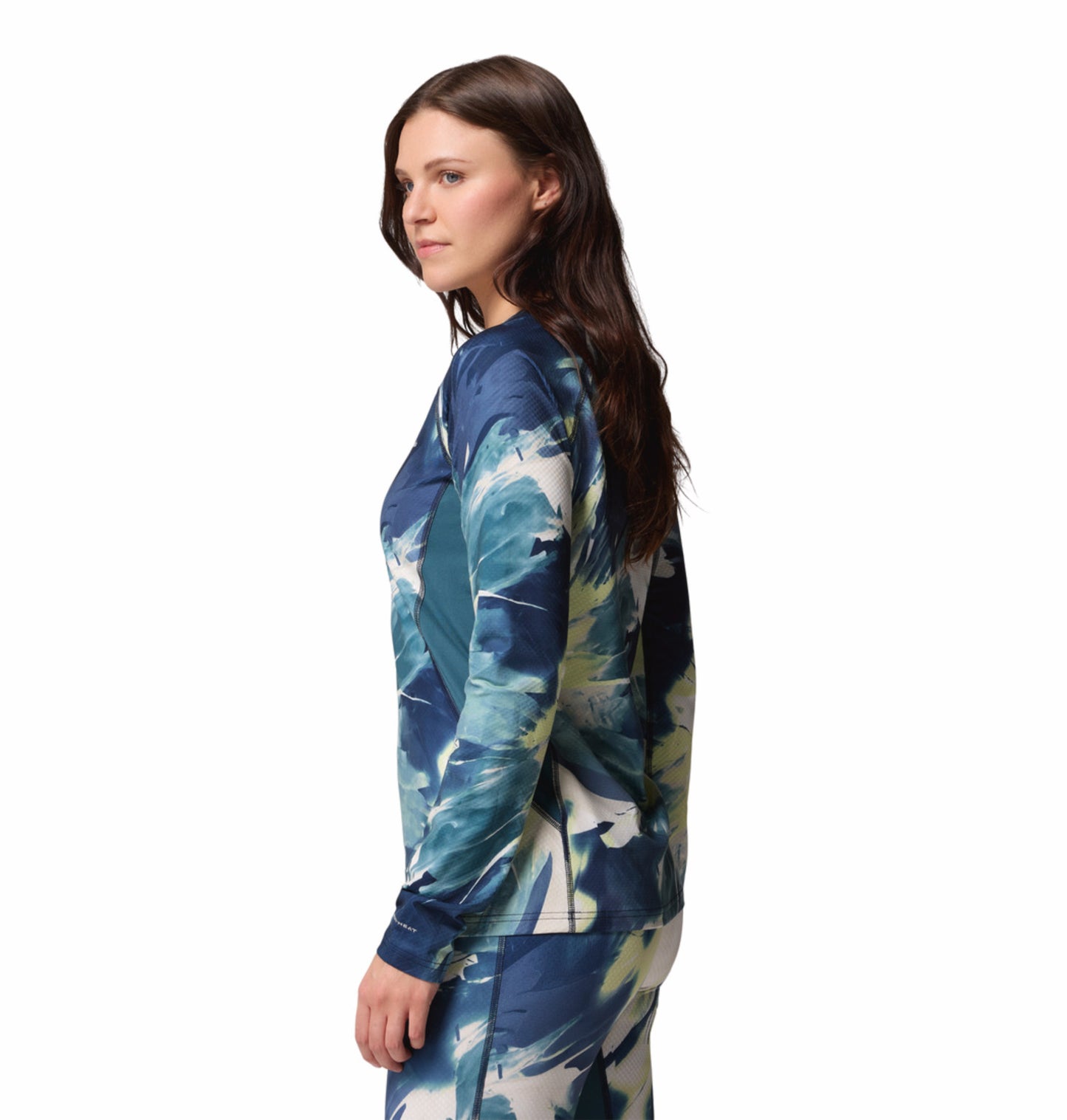 Columbia Women Blue OmniHeat Infinity Crew Thermal Top