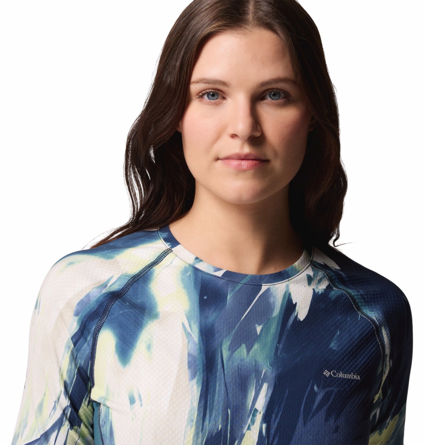 Columbia Women Blue OmniHeat Infinity Crew Thermal Top