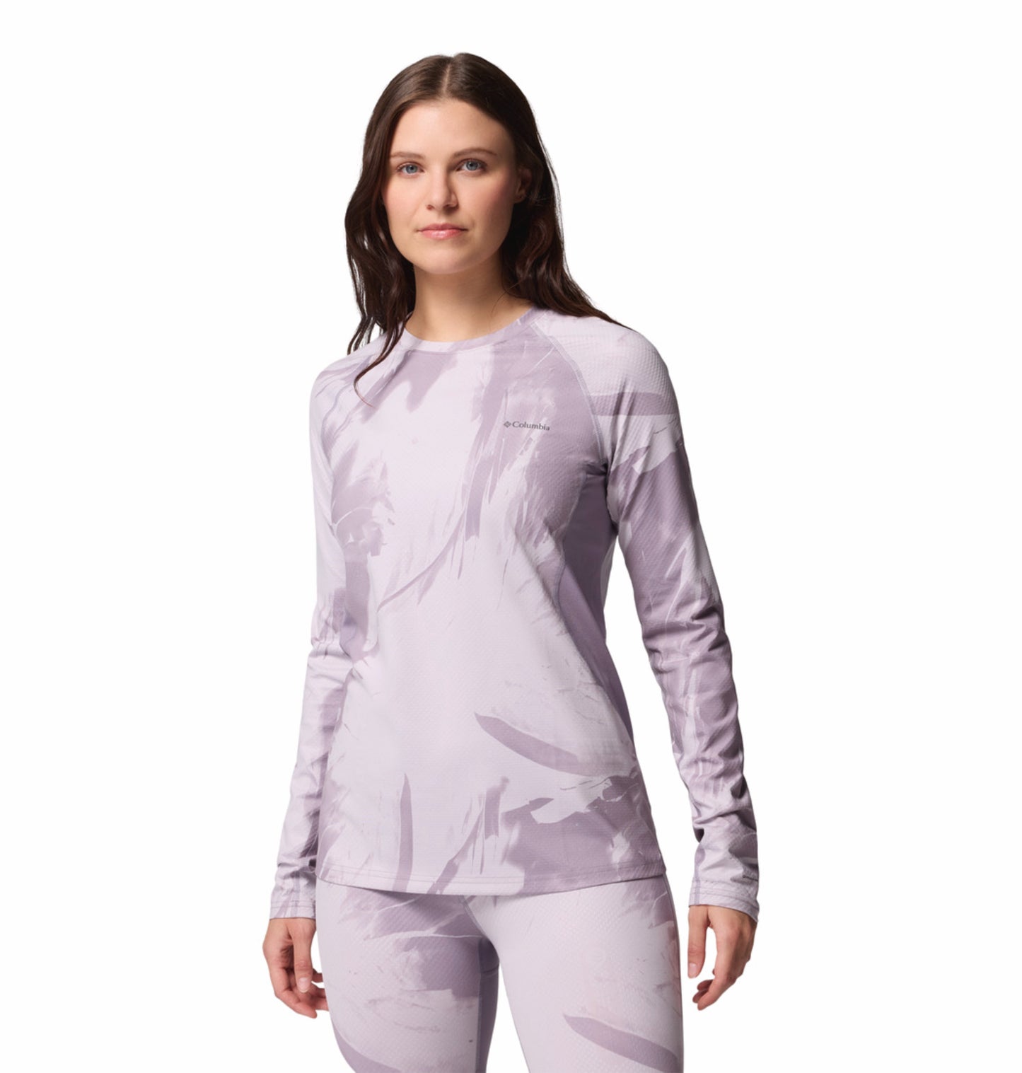 Columbia Women Purple OmniHeat Infinity Crew Thermal Top