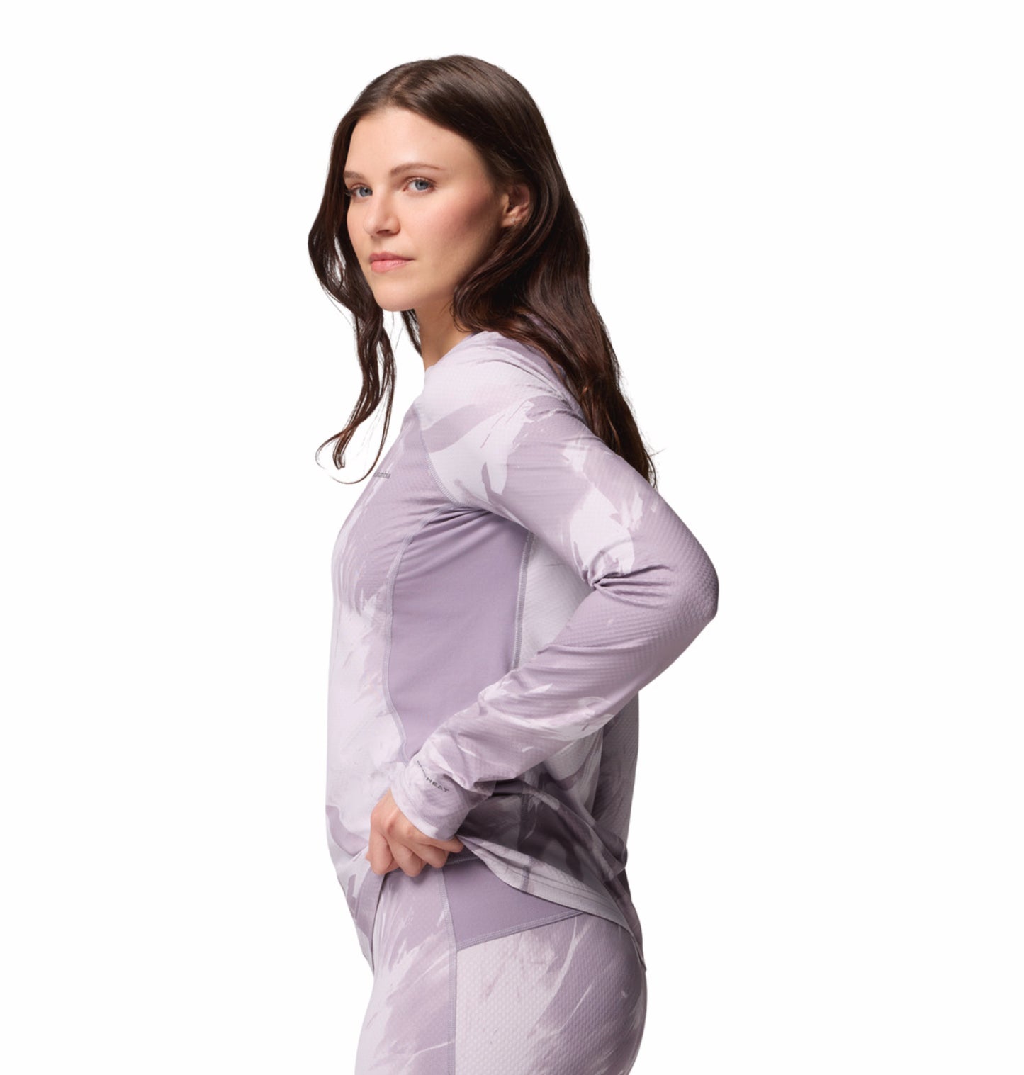 Columbia Women Purple OmniHeat Infinity Crew Thermal Top