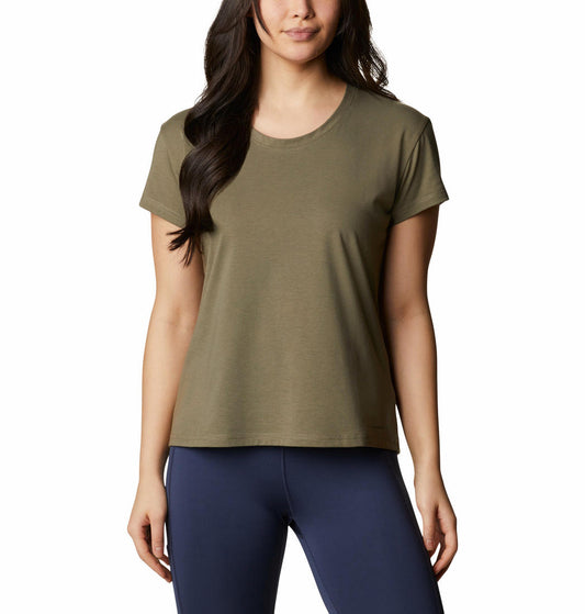 Columbia Women Green Sun Trek SS T-Shirt