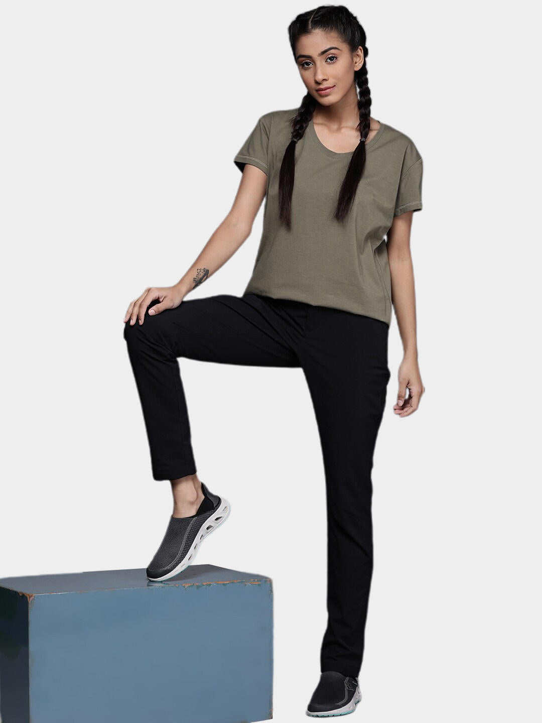Columbia Women Green Sun Trek SS T-Shirt