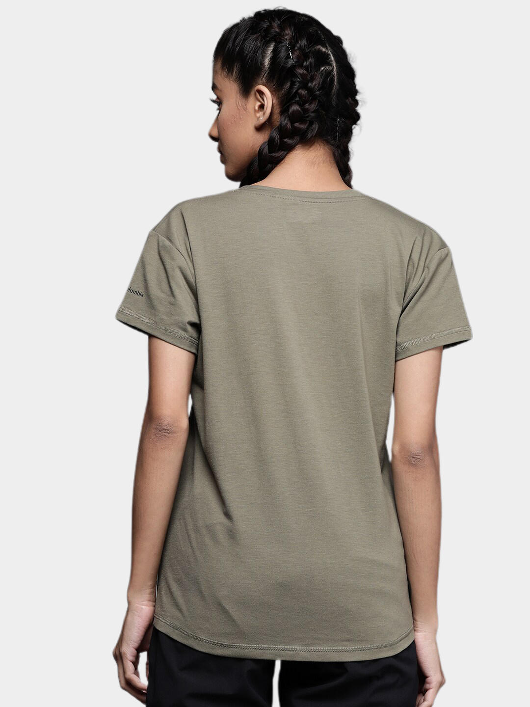 Columbia Women Green Sun Trek SS T-Shirt