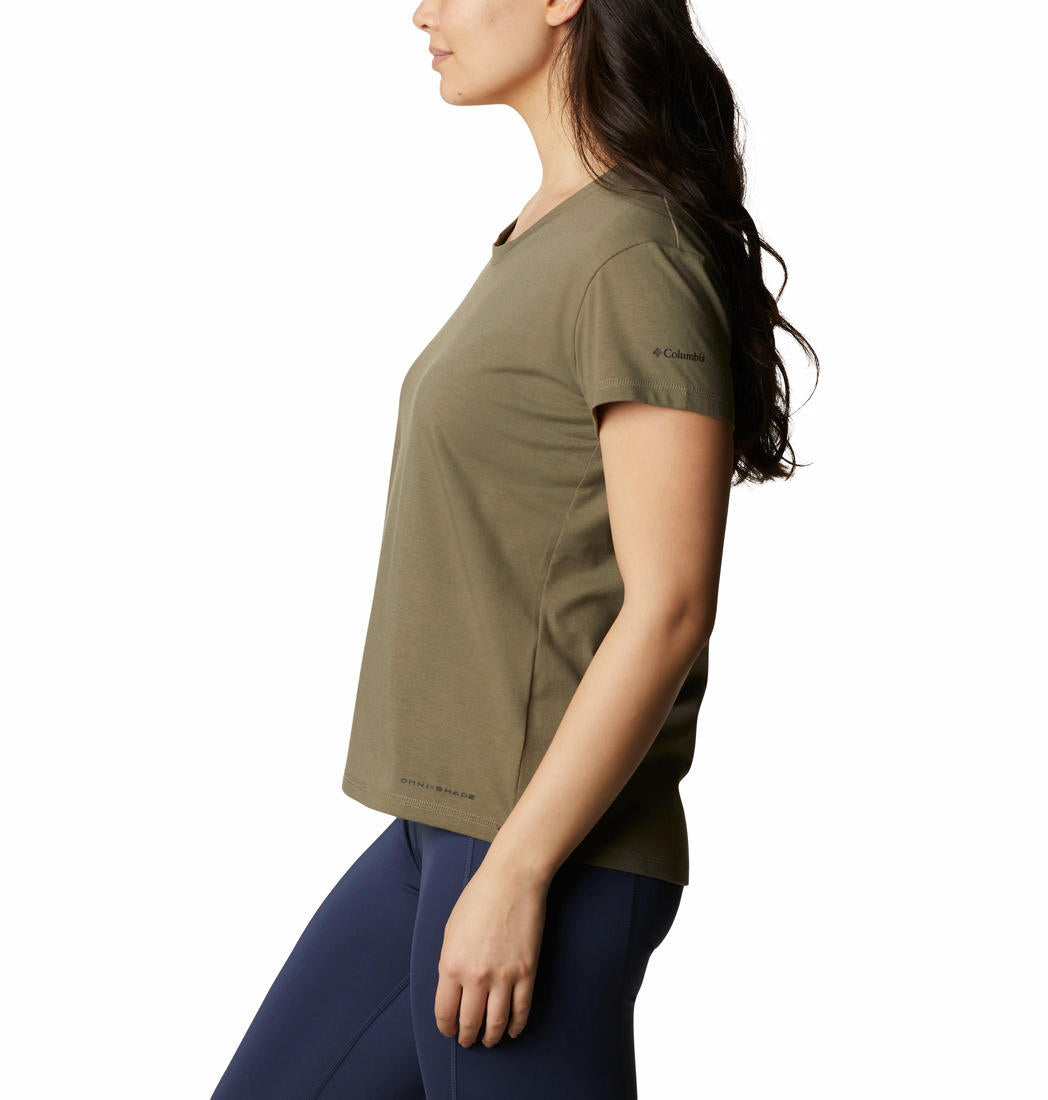 Columbia Women Green Sun Trek SS T-Shirt