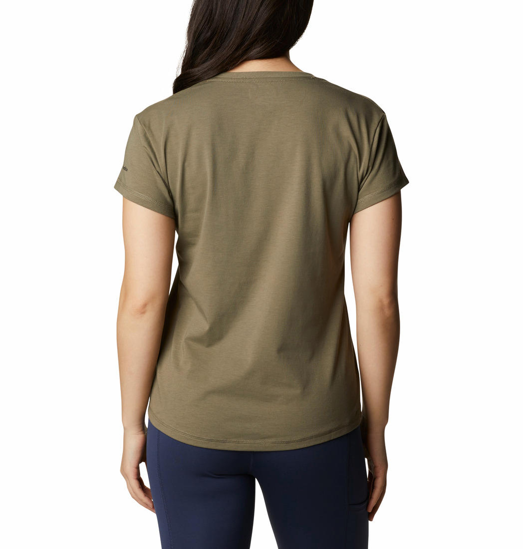 Columbia Women Green Sun Trek SS T-Shirt