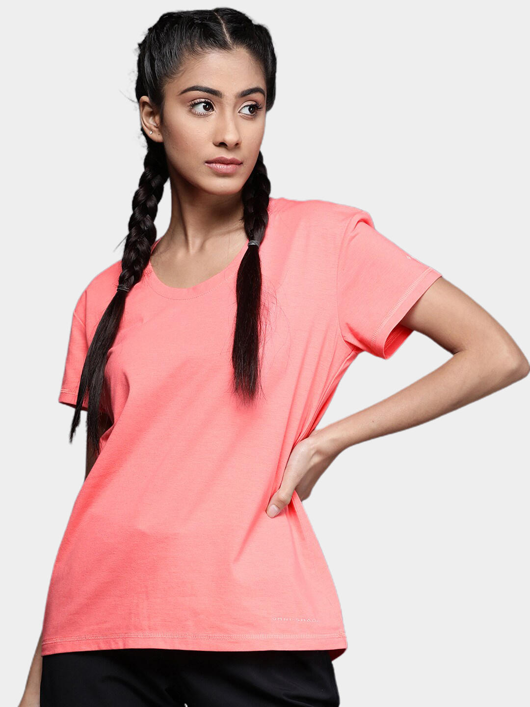 Columbia Women Pink Sun Trek SS T-Shirt