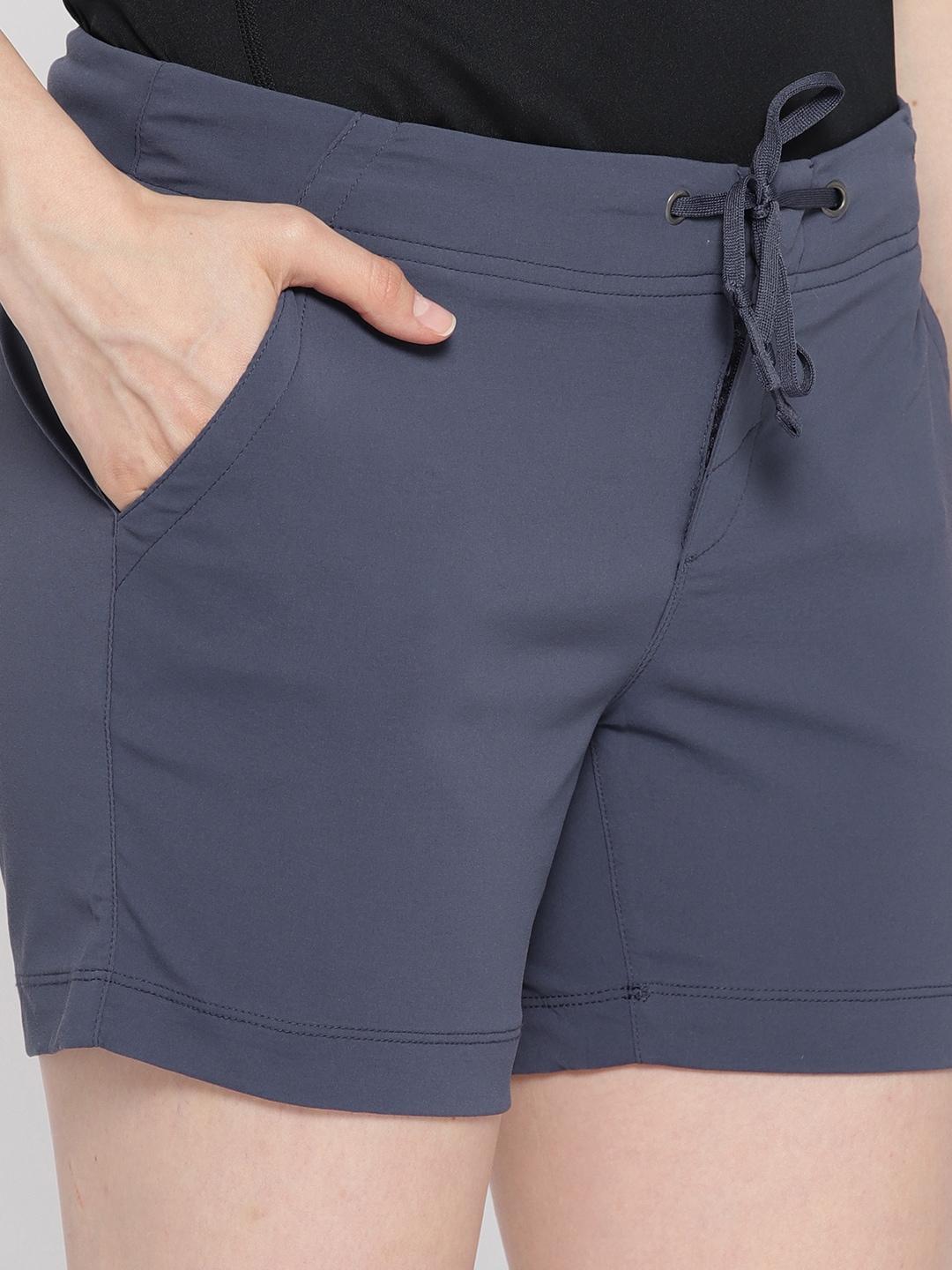 Columbia Women Navy Blue Anytime Outdoor Short (Sun Protection)