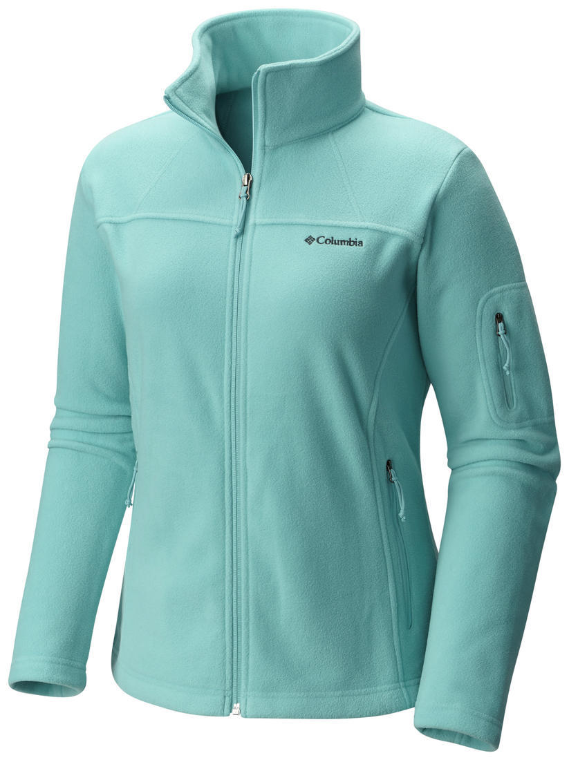 Columbia Women Green Fast Trek II Full Zip Fleece Jacket
