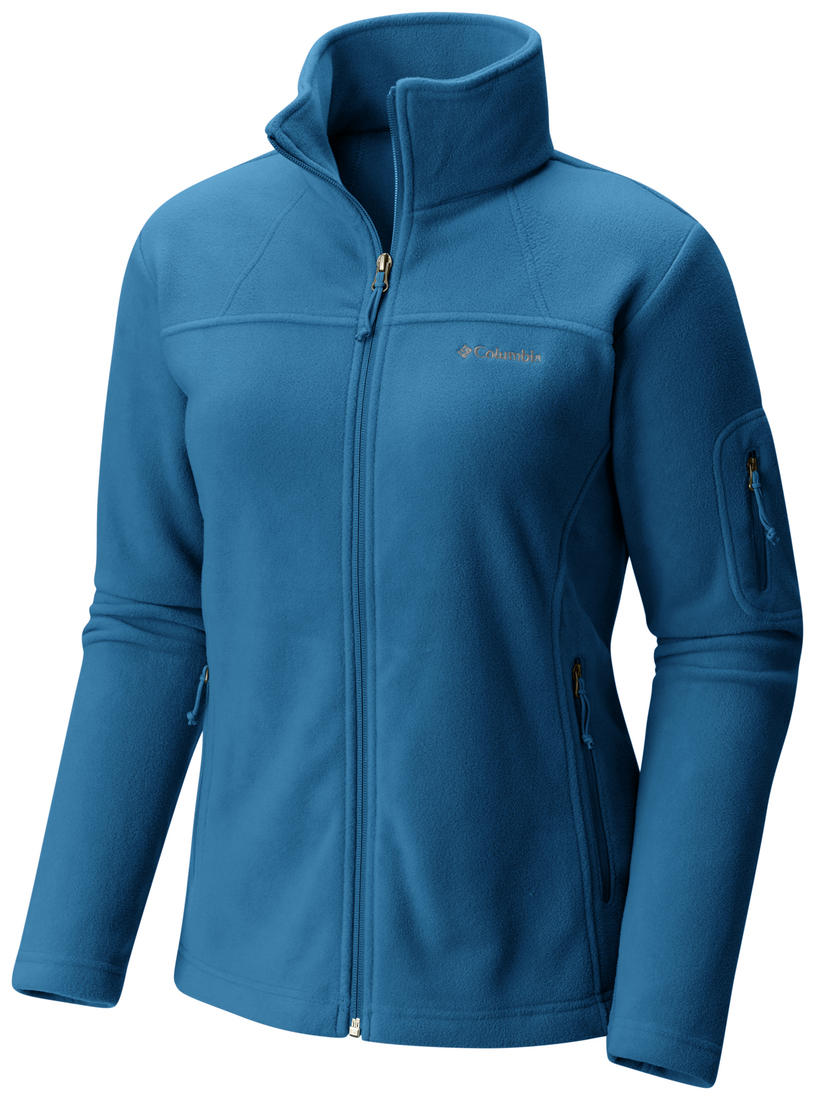 Columbia Women Blue Fast Trek II Full Zip Fleece Jacket