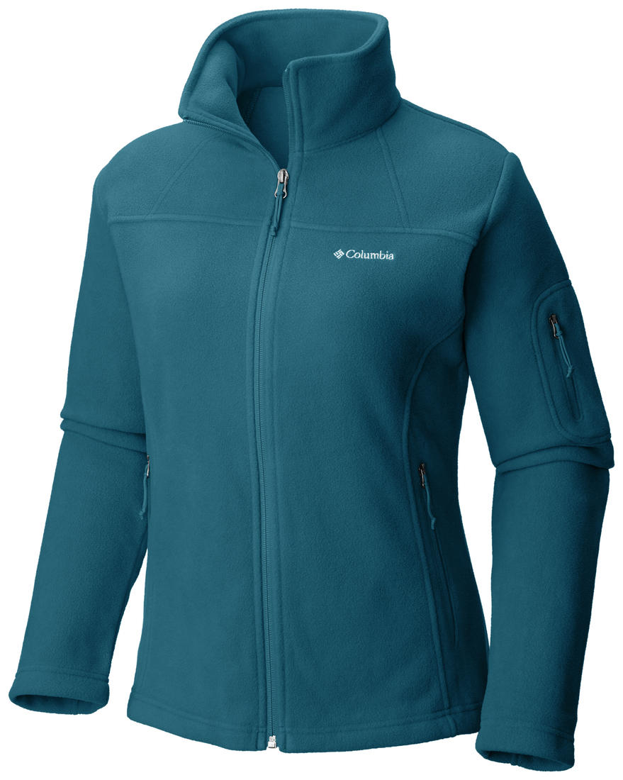 Columbia Women Blue Fast Trek II Full Zip Fleece Jacket
