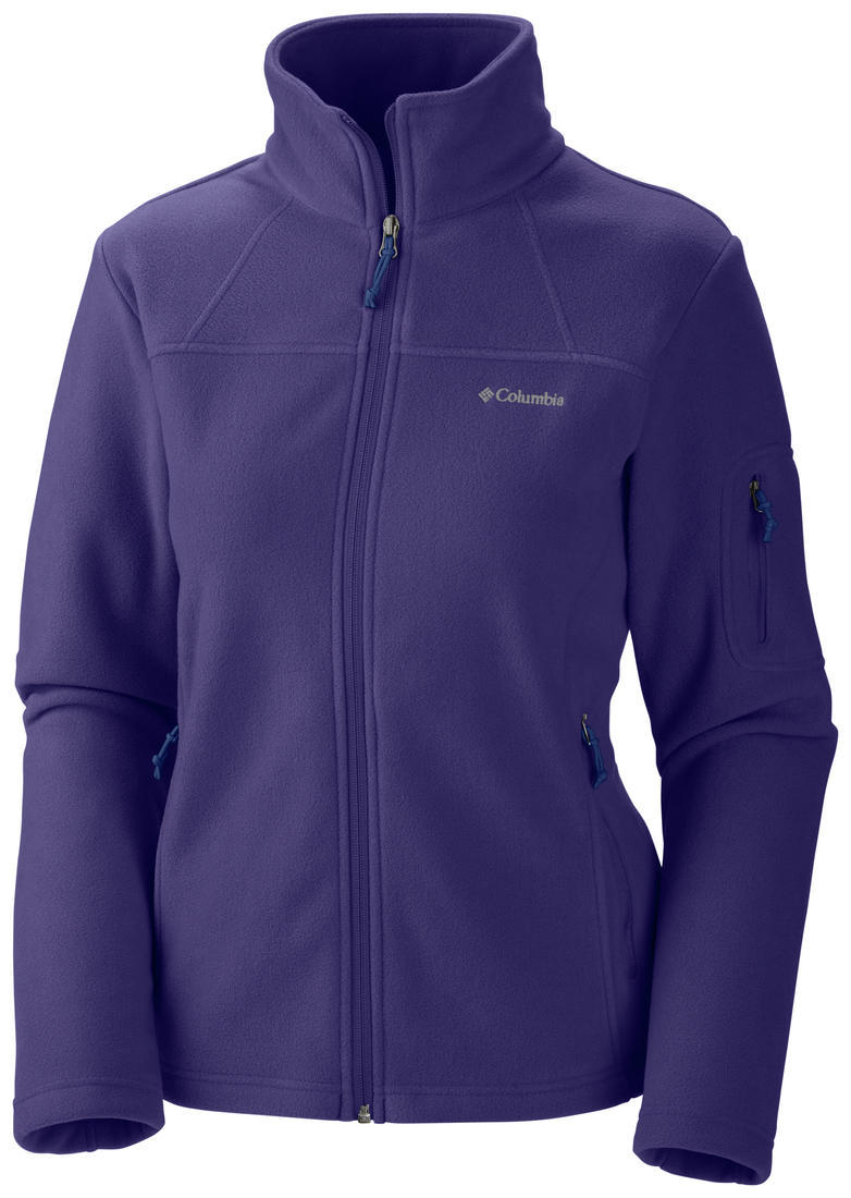 Columbia Women Purple Fast Trek II Full Zip Fleece Jacket
