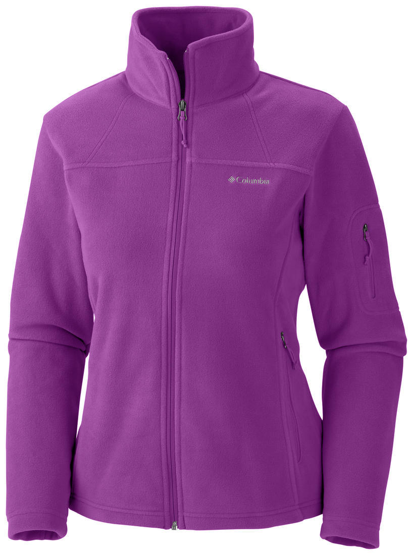 Columbia Women Purple Fast Trek II Full Zip Fleece Jacket