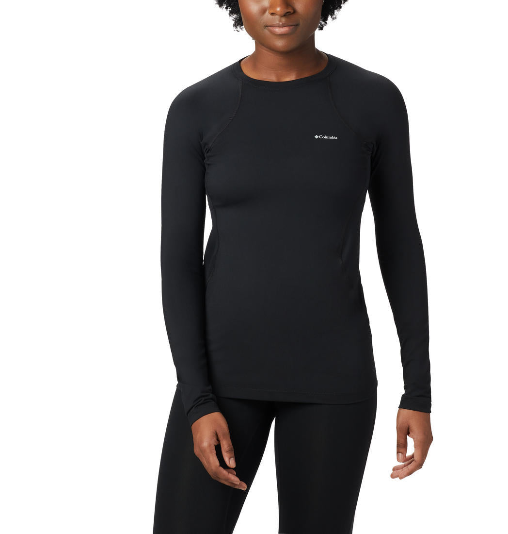 Columbia Women Black Omni-Heat Reflective Midweight Stretch Top (Non-Returnable)