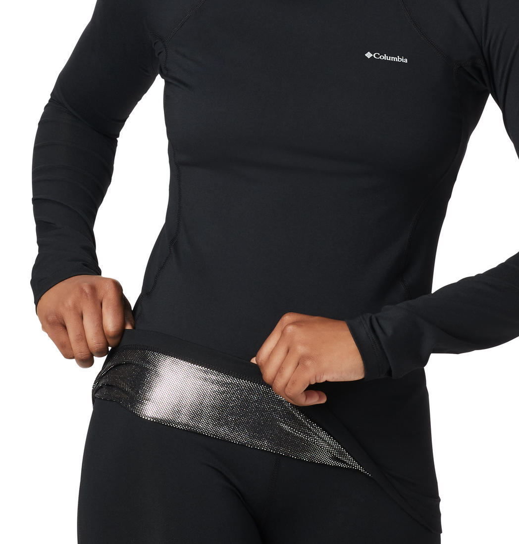 Columbia Women Black Omni-Heat Reflective Midweight Stretch Top (Non-Returnable)