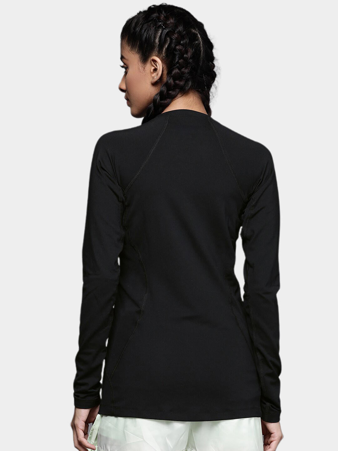 Columbia Women Black Omni-Heat Reflective Midweight Stretch Top (Non-Returnable)