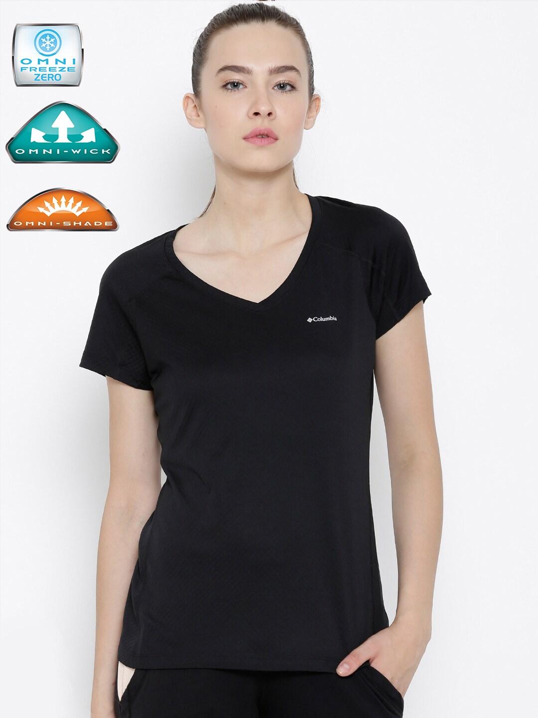 Columbia Women Black Zero Rules Short Sleeve Shirt (Sun Protection)