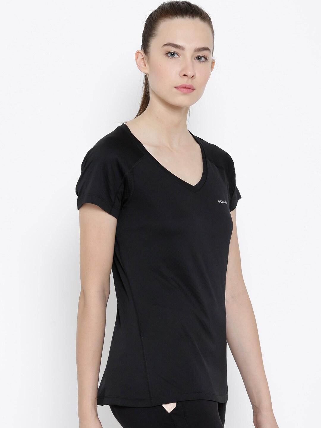 Columbia Women Black Zero Rules Short Sleeve Shirt (Sun Protection)