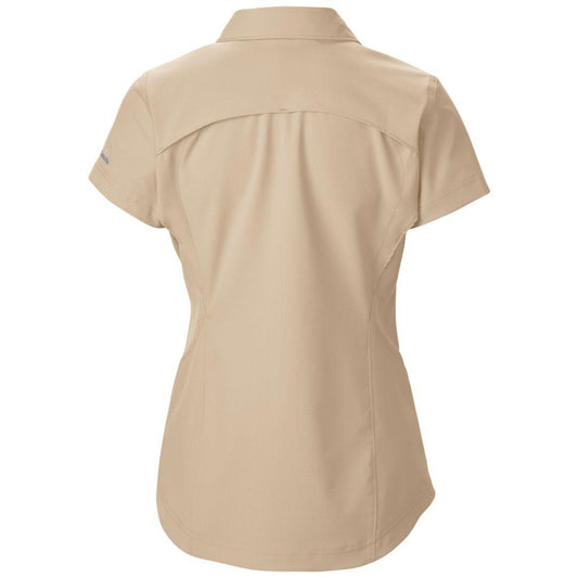 Columbia Women Beige Silver Ridge Short Sleeve Shirt