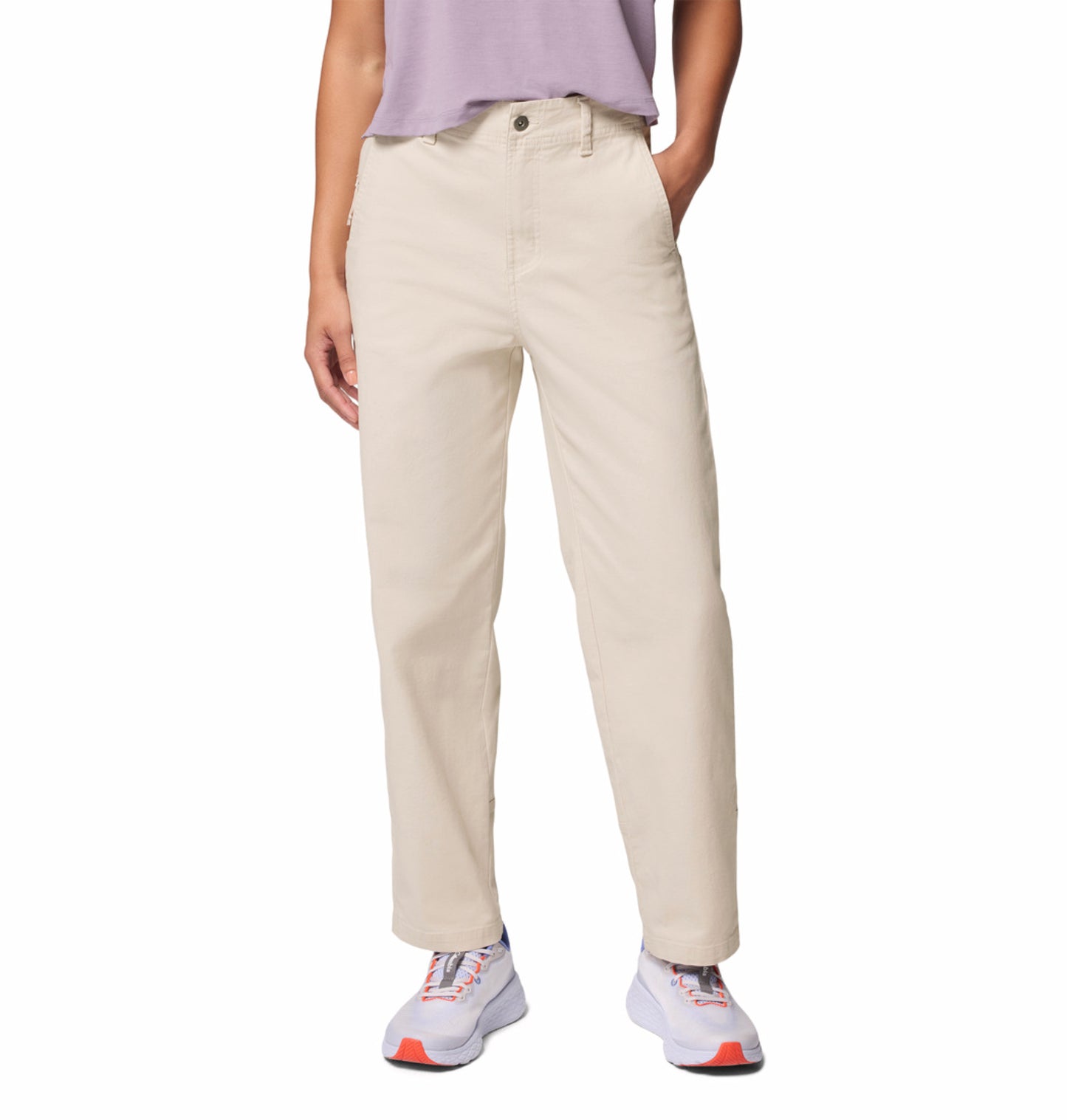 Columbia Women Beige ROC Straight Leg Pant