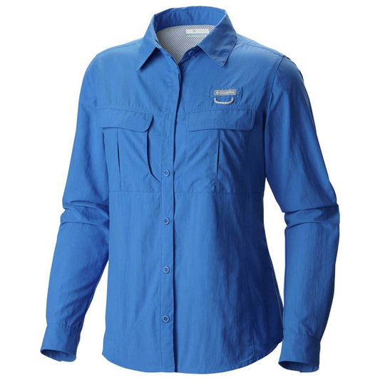 Columbia Women Blue Cascades Explorer Long Sleeve Shirt