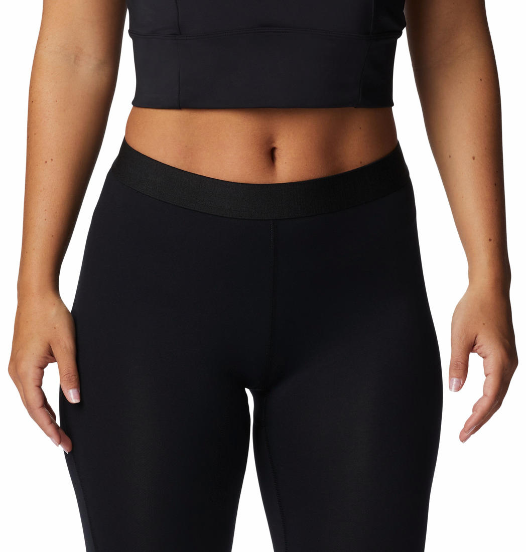 Columbia Women Black Midweight Stretch Tight Baselayer Bottom (Non Returnable)