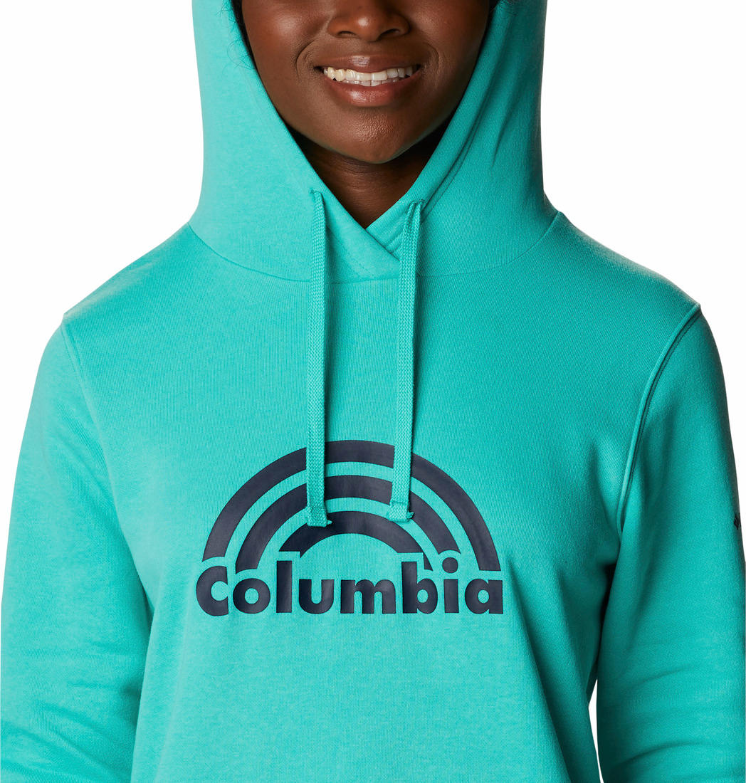 Columbia Women Green Columbia Trek Graphic Hoodie