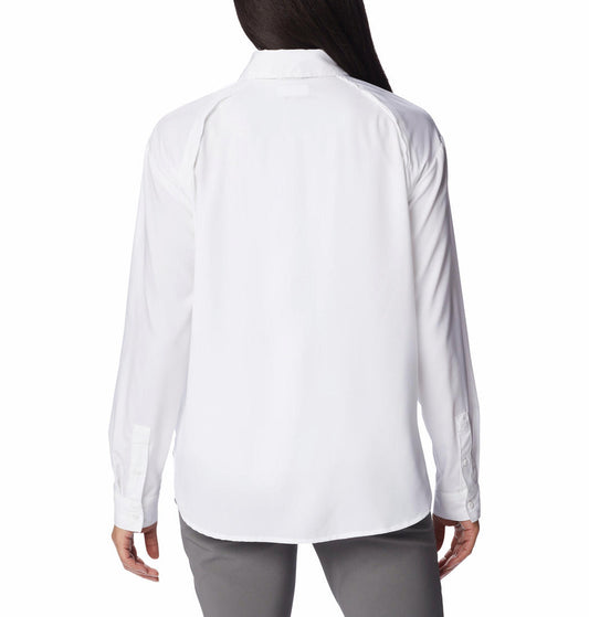 Columbia Women White Columbia Women Silver Ridge Utility Long Sleeve Shirt
