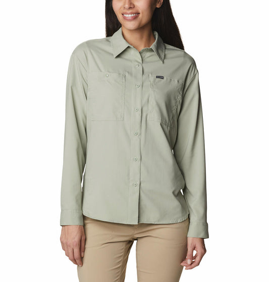 Columbia Women Green Columbia Women Silver Ridge Utility Long Sleeve Shirt