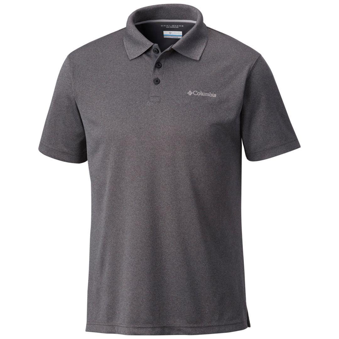 Columbia Men Black Utilizer Polo (Sun Protection)