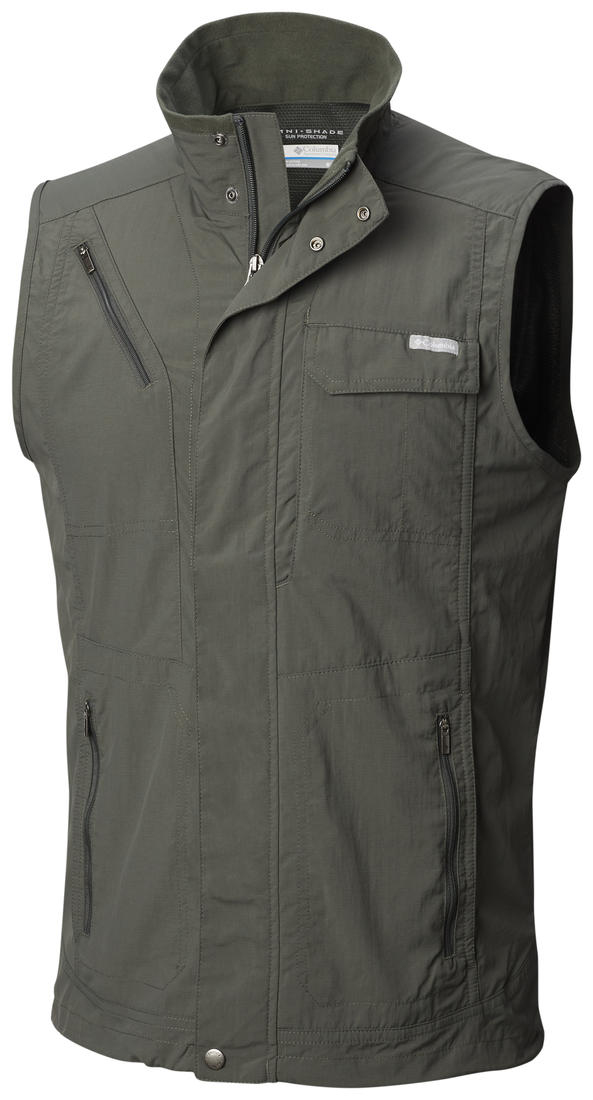 Columbia Men Green Silver Ridge II Vest (Sun Protection)