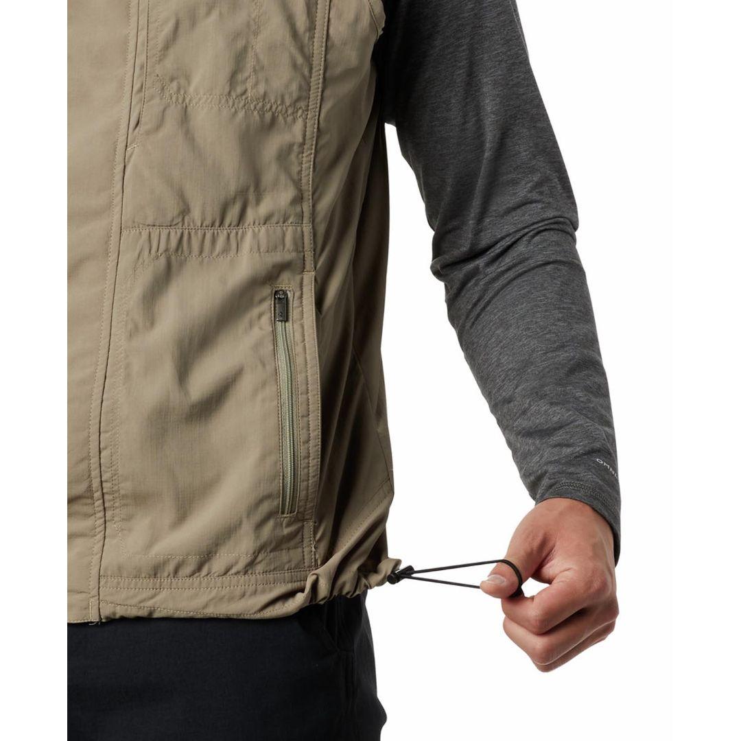 Columbia Men Green Silver Ridge II Vest (Sun Protection)