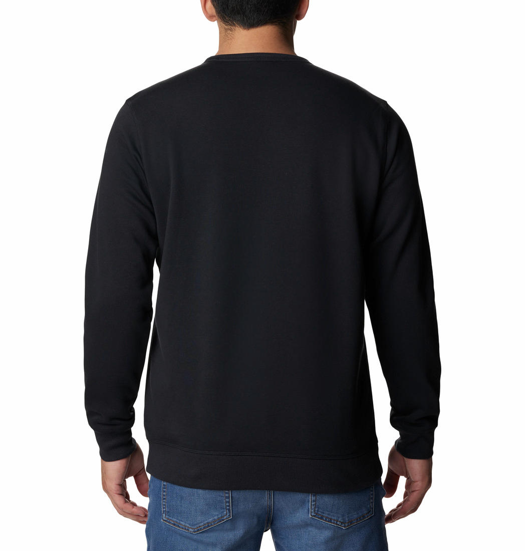 Columbia Men Black M Columbia Logo Fleece Crew (Sun Protection)